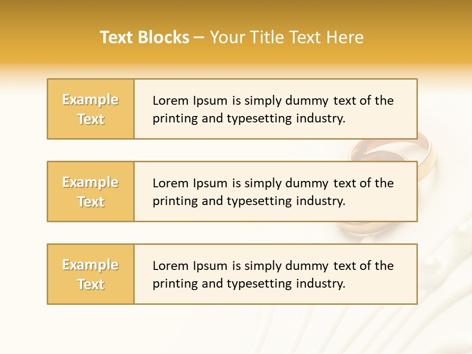 Wedding Copy Jewelry PowerPoint Template