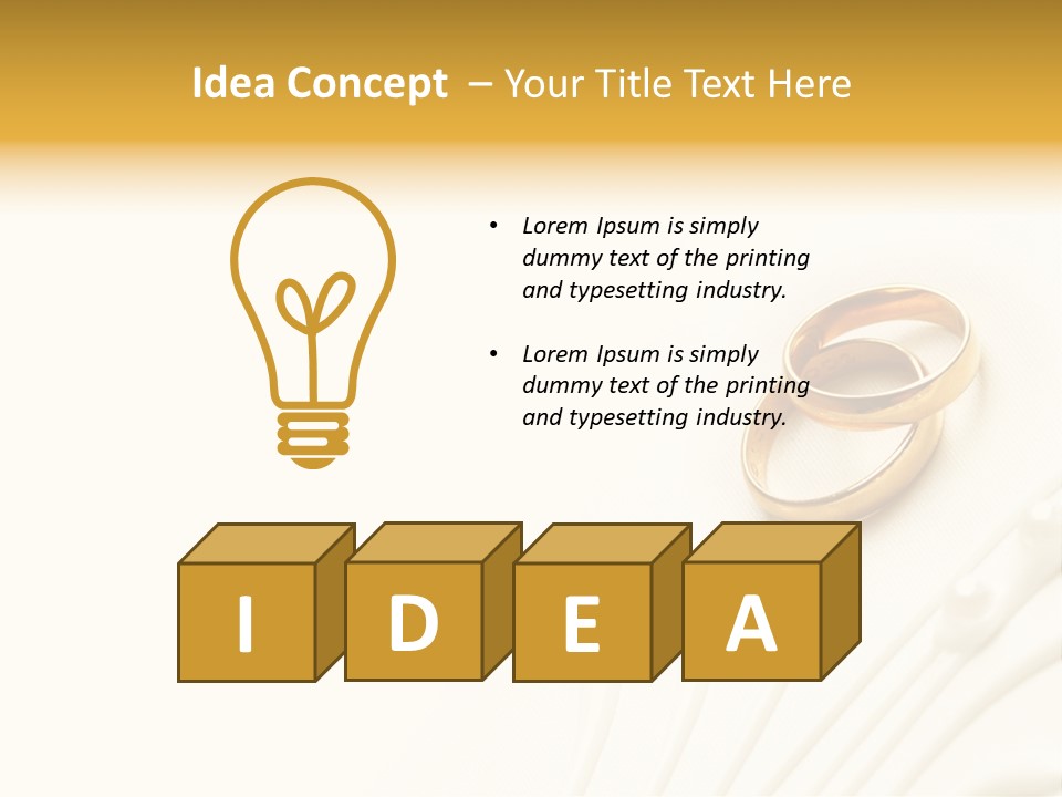 Wedding Copy Jewelry PowerPoint Template