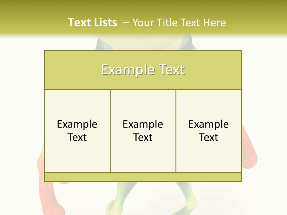 Sunglasses Amphibian Eye PowerPoint Template