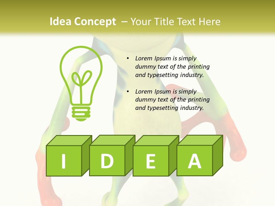 Sunglasses Amphibian Eye PowerPoint Template