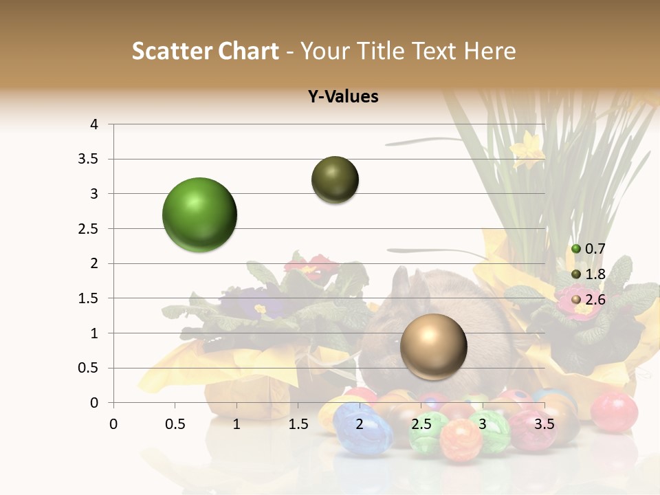 A Hamster In A Basket With Flowers And Eggs PowerPoint Template