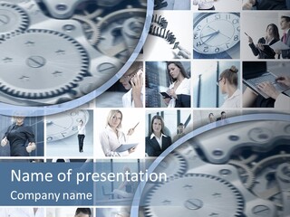 Female Human Finance PowerPoint Template