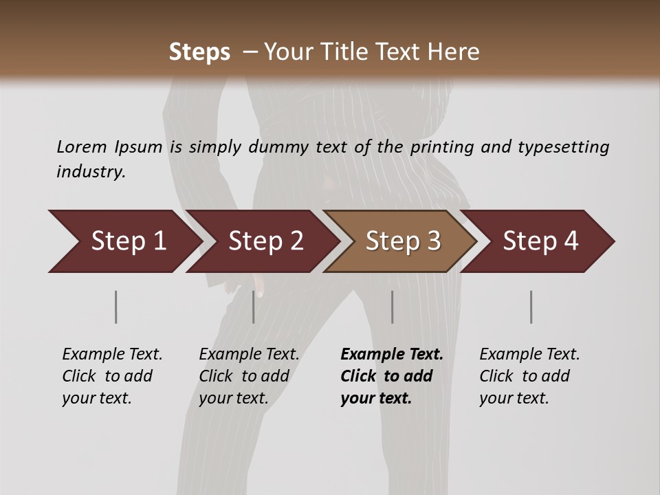 Costume Woman Retrostyled PowerPoint Template