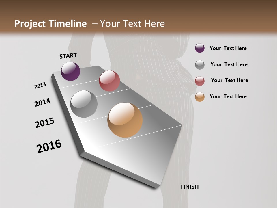 Costume Woman Retrostyled PowerPoint Template