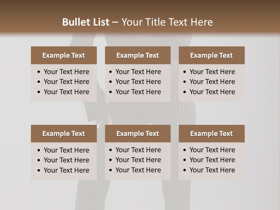 Costume Woman Retrostyled PowerPoint Template