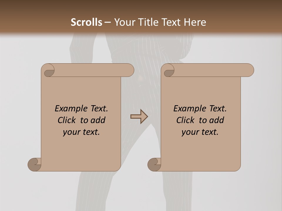Costume Woman Retrostyled PowerPoint Template