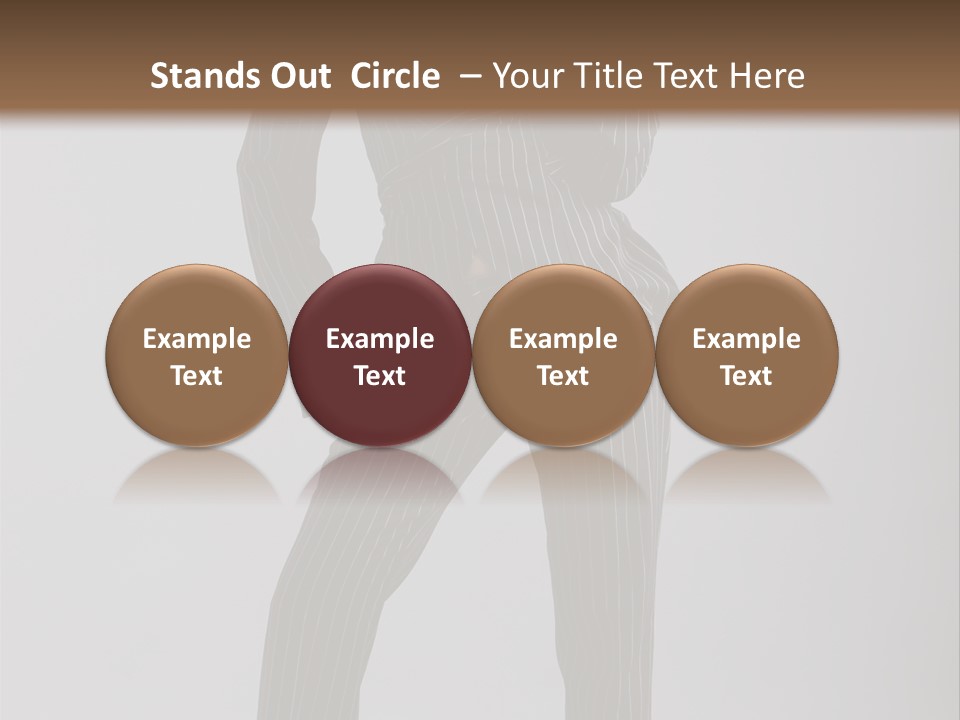 Costume Woman Retrostyled PowerPoint Template