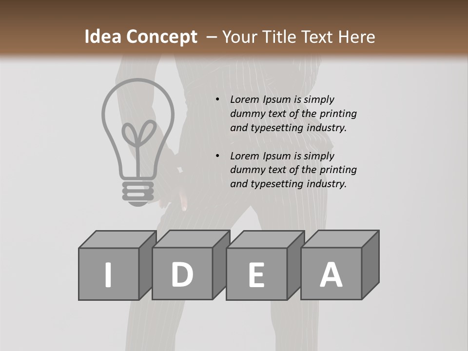 Costume Woman Retrostyled PowerPoint Template