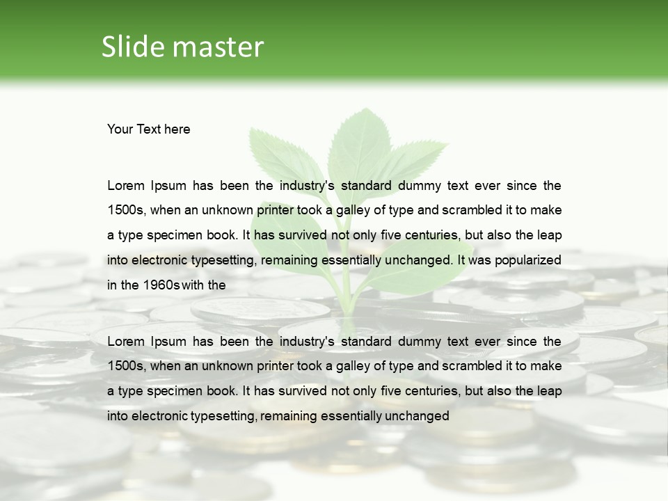 Hryvnia Many Finance PowerPoint Template