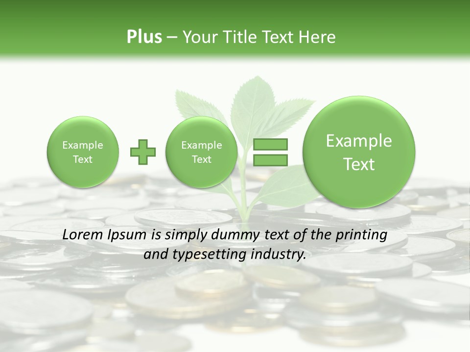 Hryvnia Many Finance PowerPoint Template