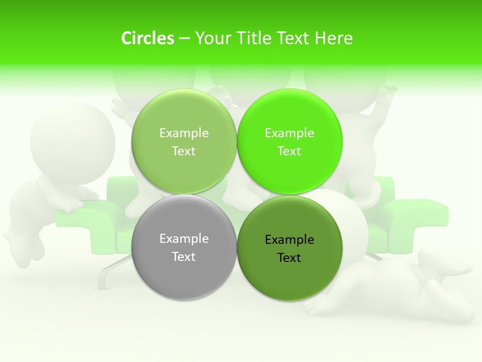 Human Child Green PowerPoint Template