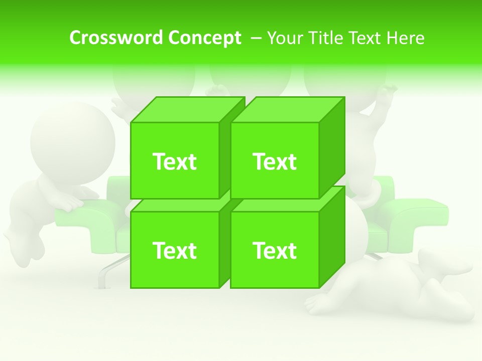 Human Child Green PowerPoint Template