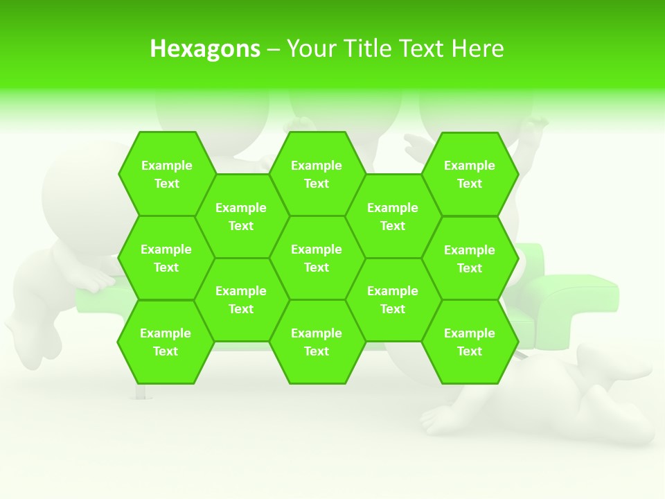 Human Child Green PowerPoint Template