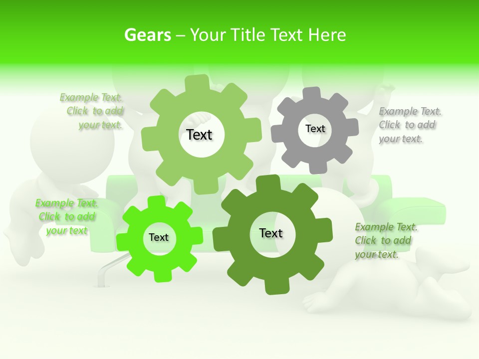 Human Child Green PowerPoint Template