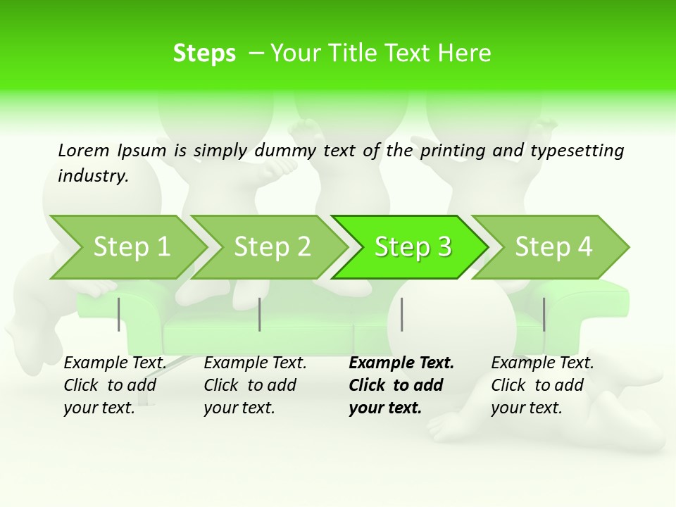 Human Child Green PowerPoint Template