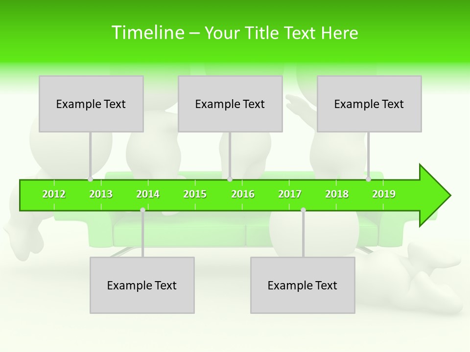 Human Child Green PowerPoint Template