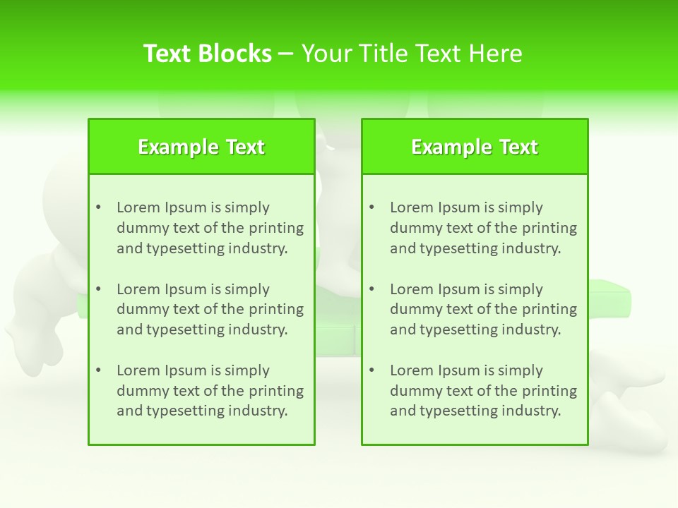Human Child Green PowerPoint Template