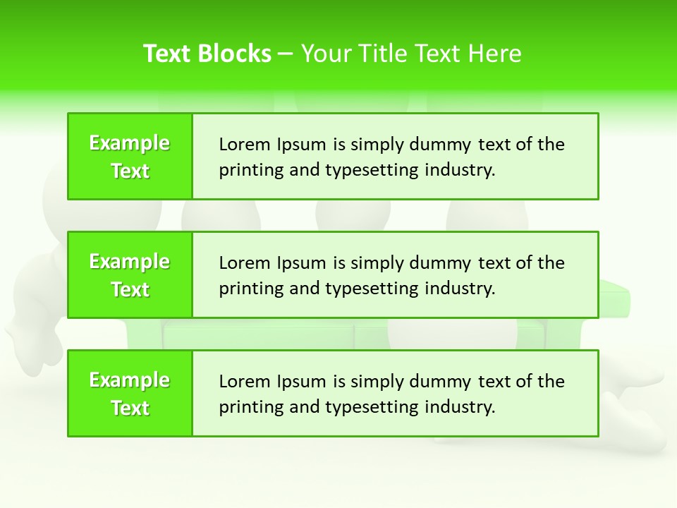 Human Child Green PowerPoint Template