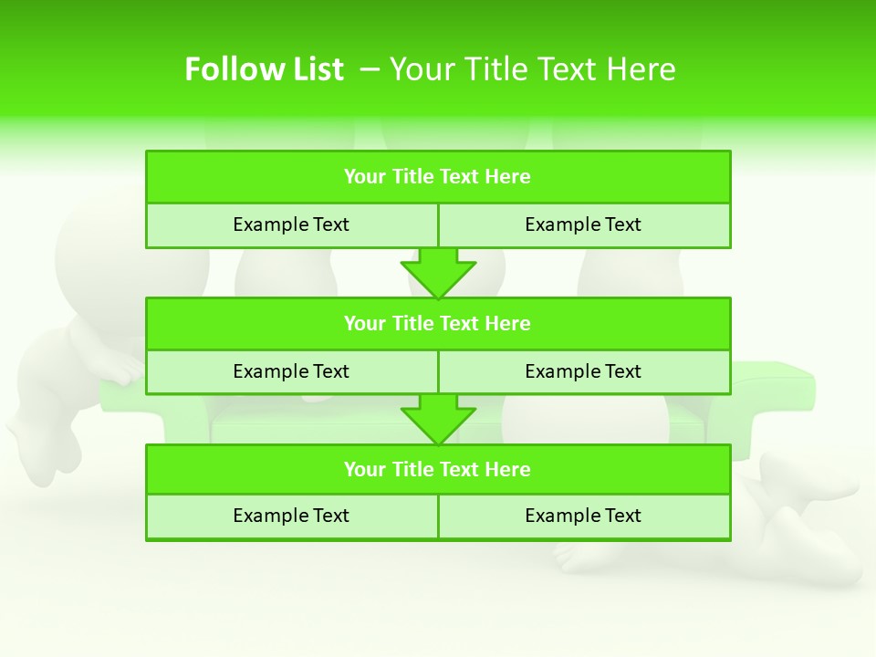 Human Child Green PowerPoint Template
