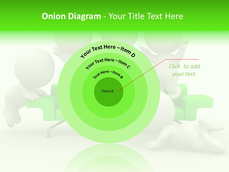 Human Child Green PowerPoint Template