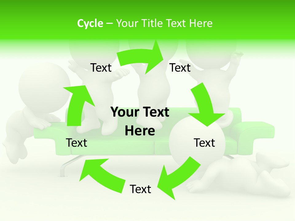 Human Child Green PowerPoint Template