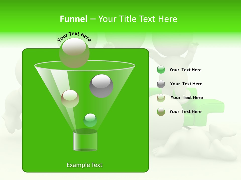 Human Child Green PowerPoint Template