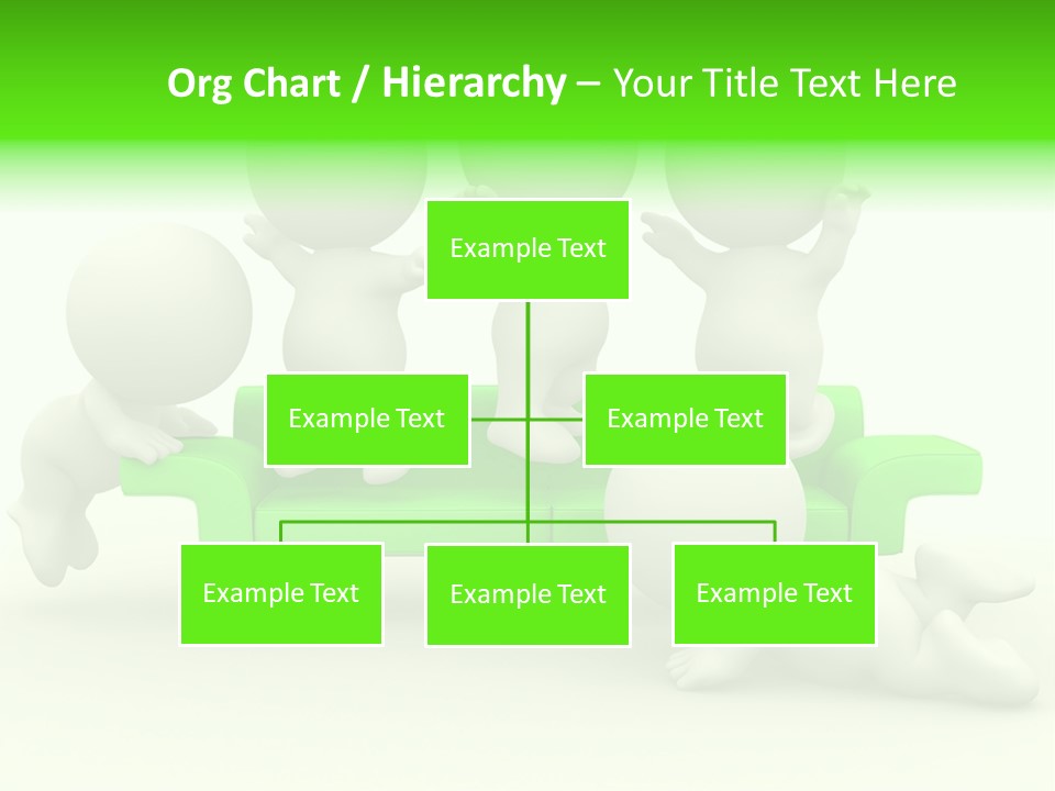 Human Child Green PowerPoint Template