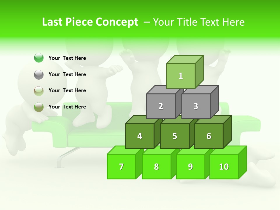Human Child Green PowerPoint Template