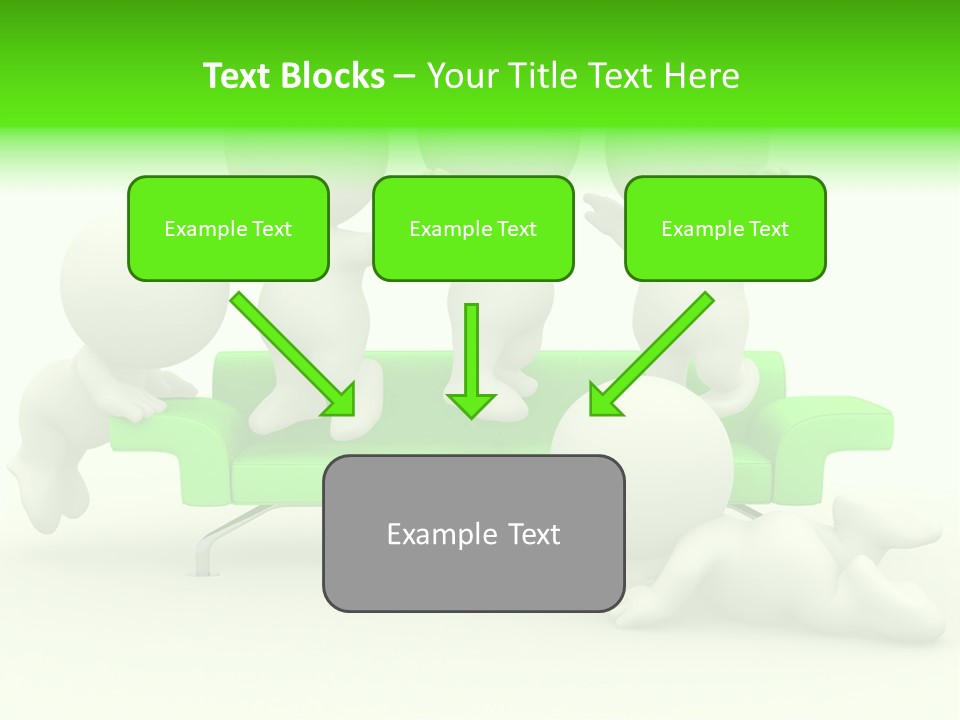 Human Child Green PowerPoint Template