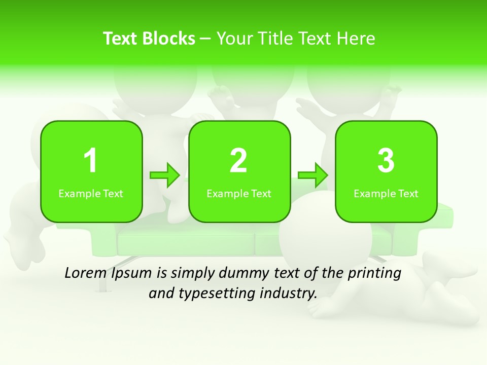 Human Child Green PowerPoint Template