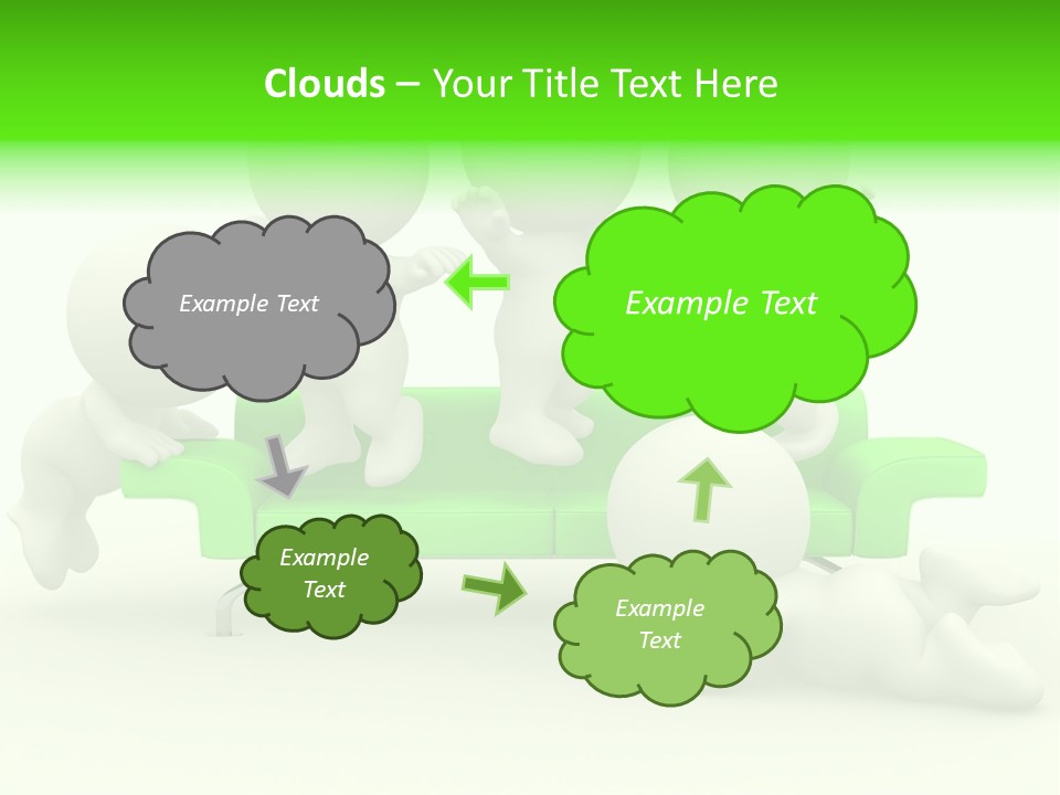 Human Child Green PowerPoint Template