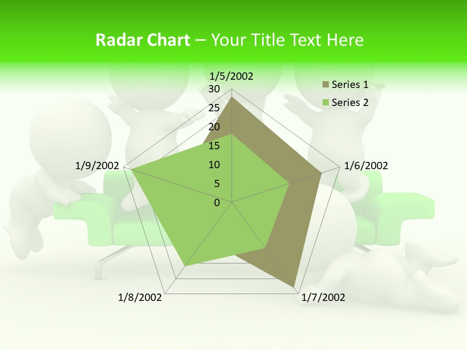 Human Child Green PowerPoint Template