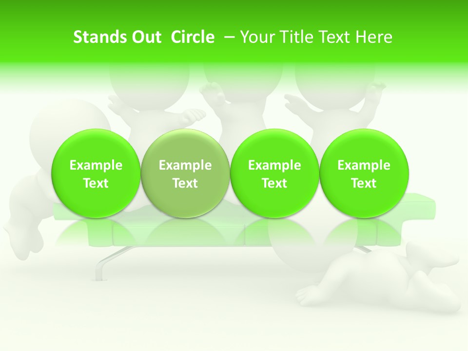 Human Child Green PowerPoint Template