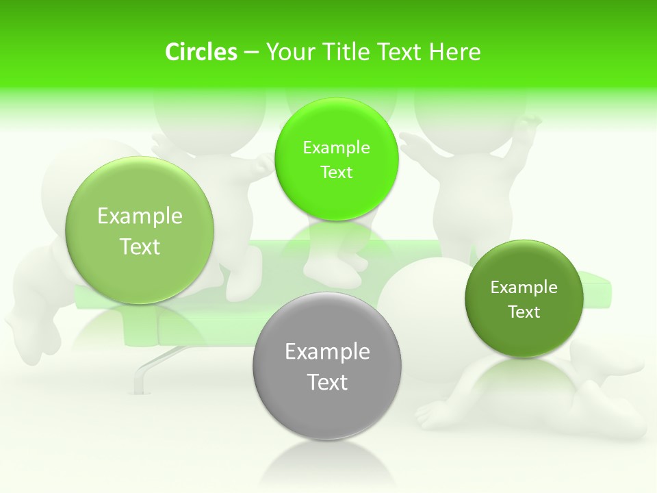 Human Child Green PowerPoint Template