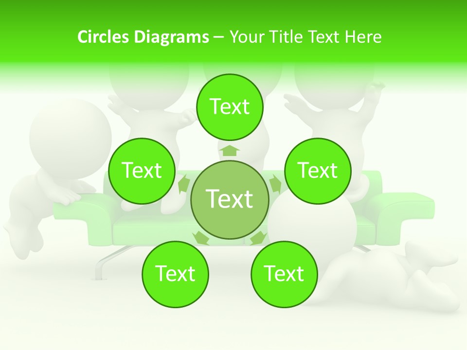 Human Child Green PowerPoint Template