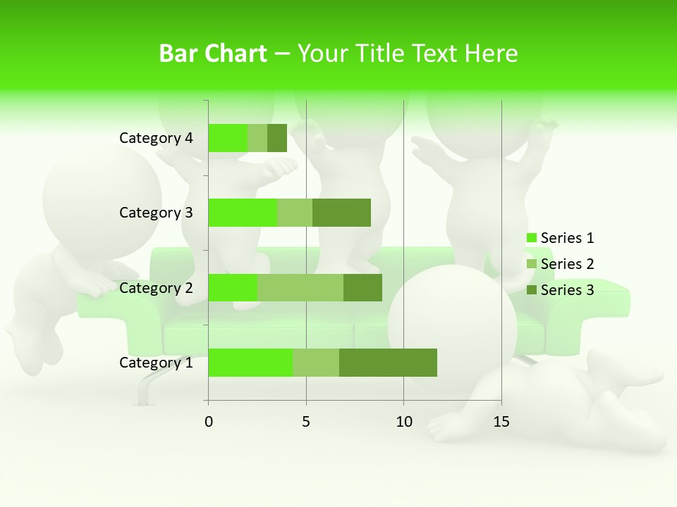 Human Child Green PowerPoint Template