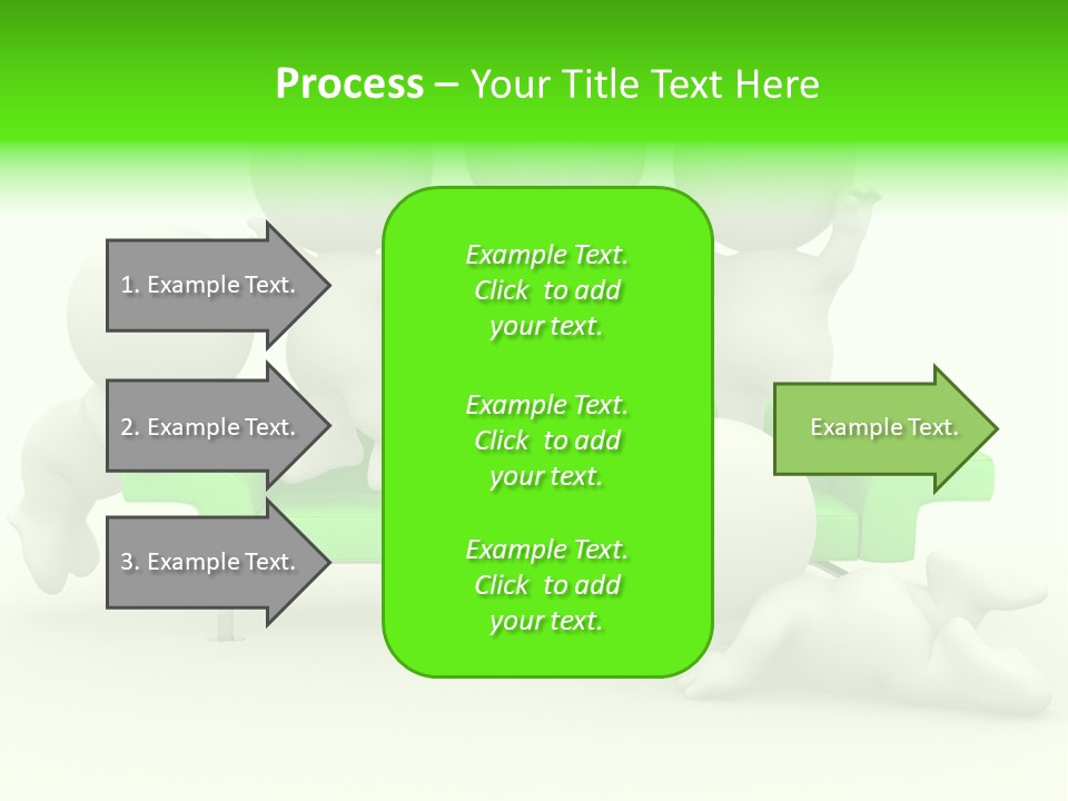 Human Child Green PowerPoint Template