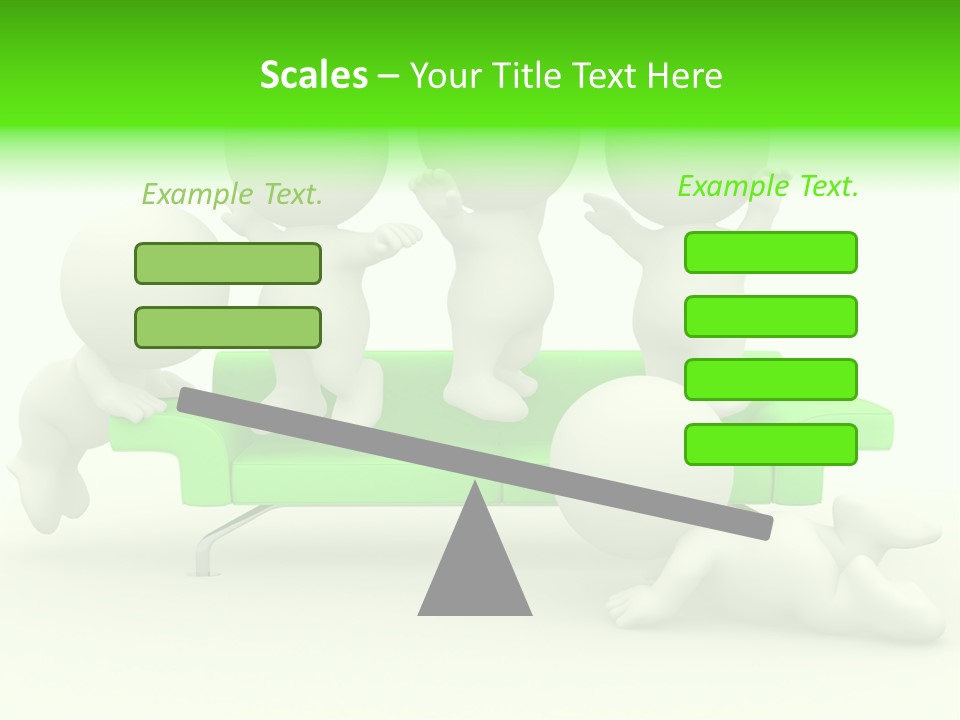 Human Child Green PowerPoint Template