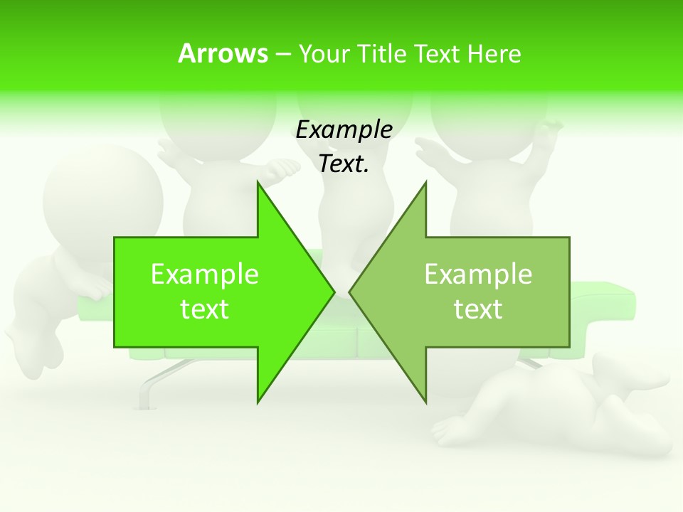 Human Child Green PowerPoint Template