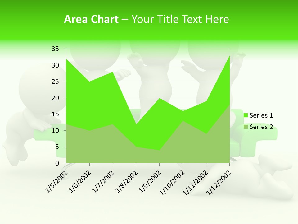 Human Child Green PowerPoint Template