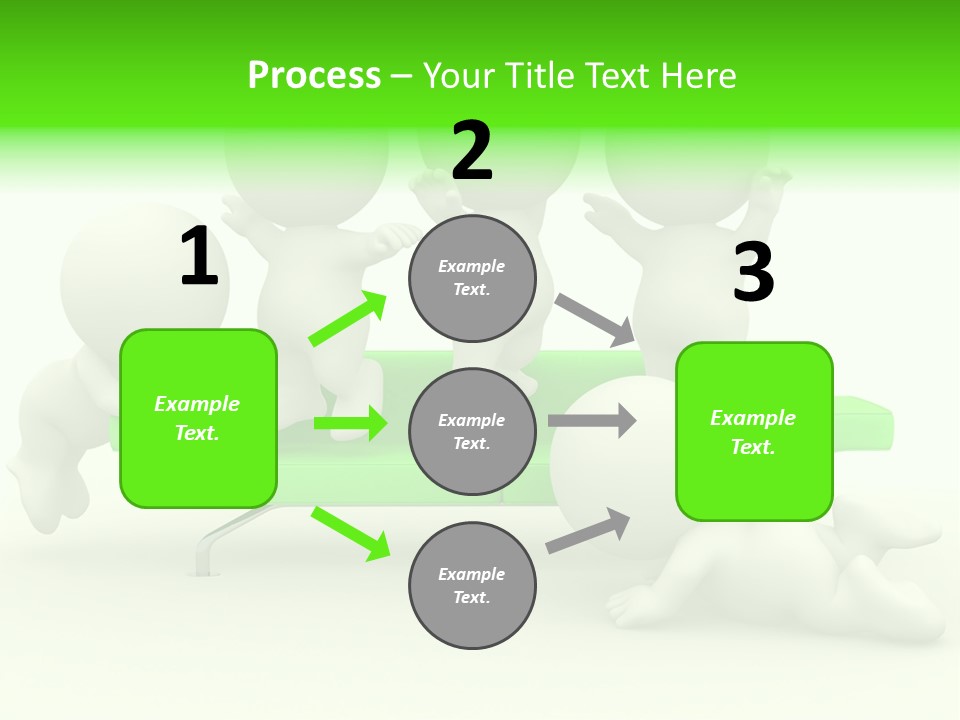 Human Child Green PowerPoint Template