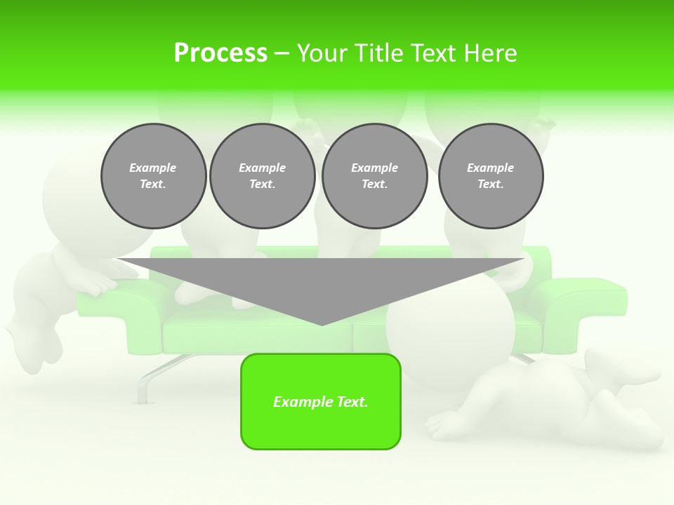 Human Child Green PowerPoint Template