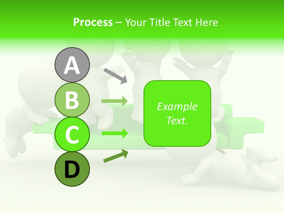 Human Child Green PowerPoint Template