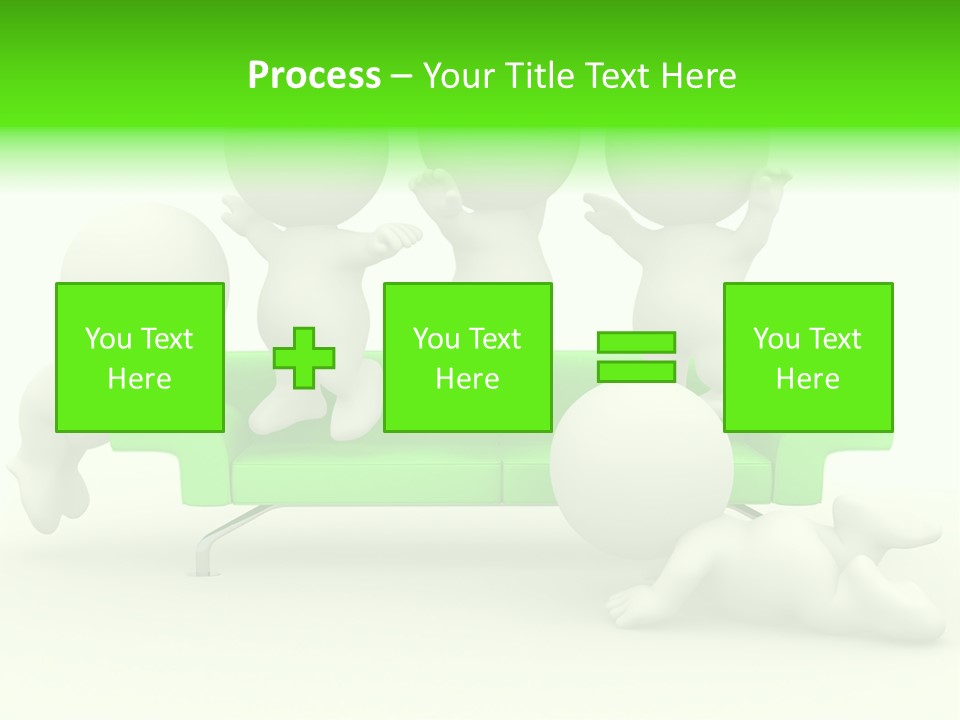 Human Child Green PowerPoint Template