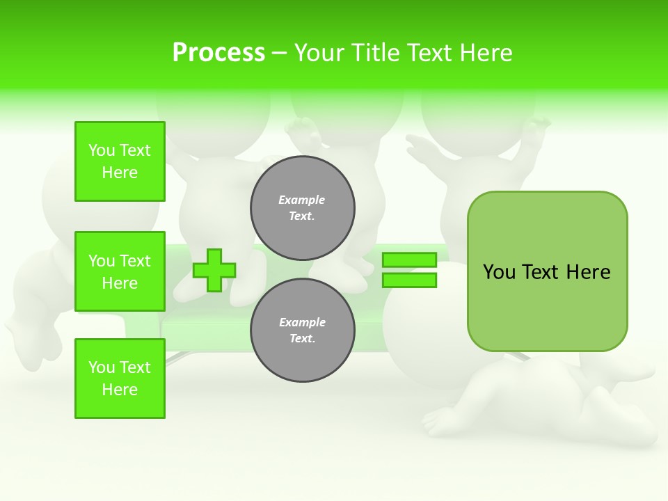 Human Child Green PowerPoint Template