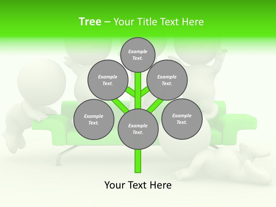 Human Child Green PowerPoint Template
