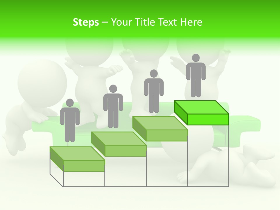 Human Child Green PowerPoint Template