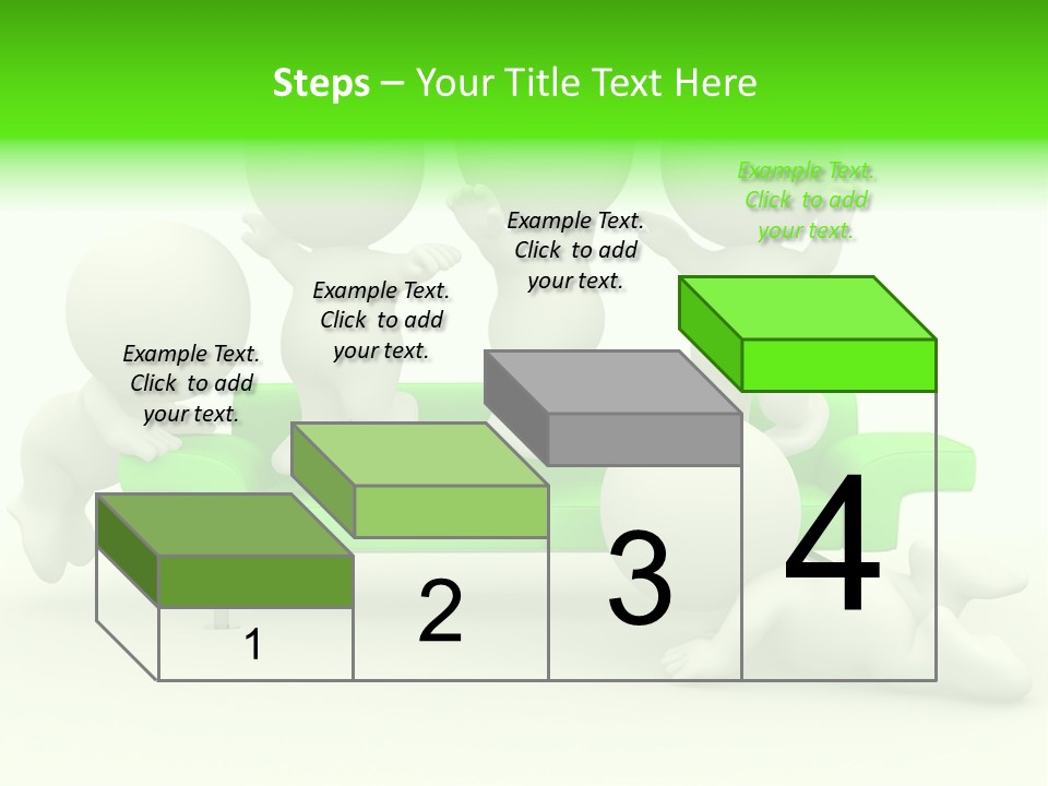 Human Child Green PowerPoint Template