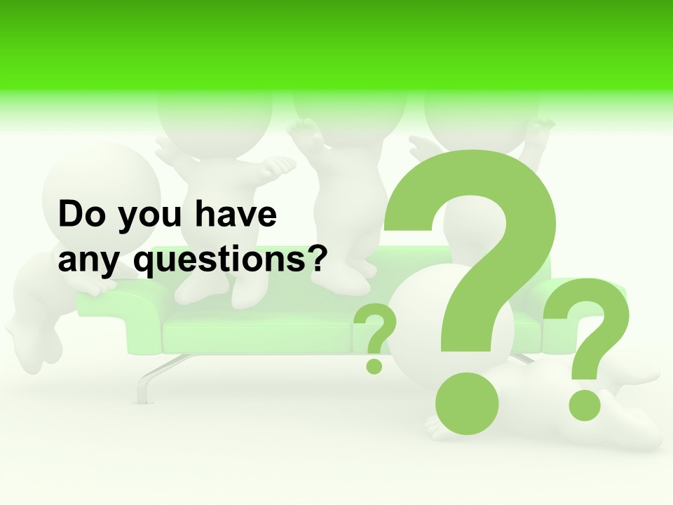 Human Child Green PowerPoint Template