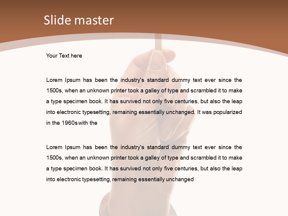 Displaying Text Field Blank PowerPoint Template